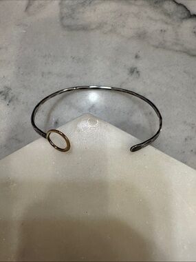 Free People Delicate Cuff Bracelet in Silver and Gold